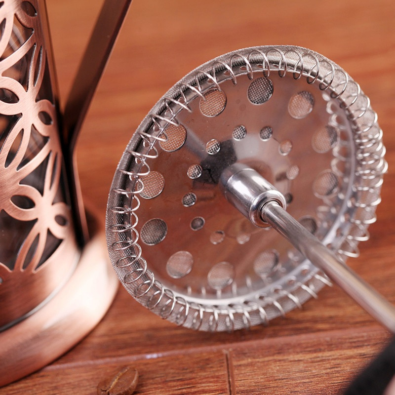 法压壶咖啡壶泡茶过滤耐热加厚玻璃壶法压壶茶壶手压式冲泡器家用