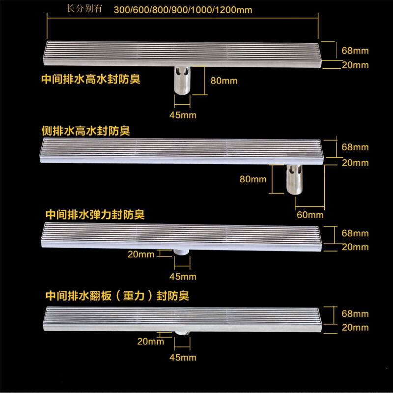 不锈钢地漏卫生间酒店固定多用途滤网隔水管道淋浴房工程工具清洁高