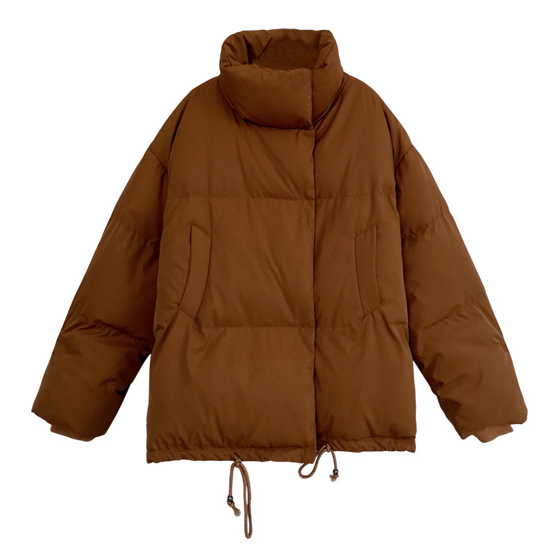 加厚面包服女冬季韩版学生宽松茧型短款a字棉衣外套女保暖棉服潮