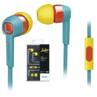 飞利浦（Philips）SHE7055 狂热系列 入耳式 手机耳机带麦 Y有线耳机立体声重低音 翡冷翠