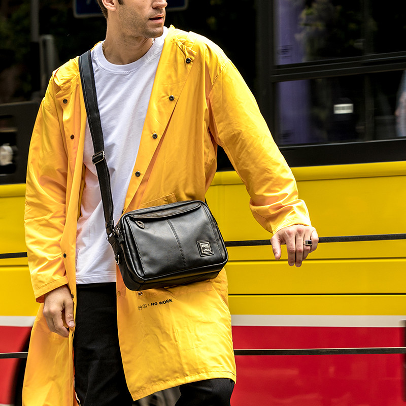 优惠促销herder/赫登尔真皮男包韩版头层牛皮单肩包休闲时尚斜挎邮差