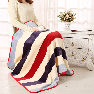 冬季小毛毯盖腿午睡毯办公室盖毯加厚单人膝盖毯儿童婴儿珊瑚绒毯