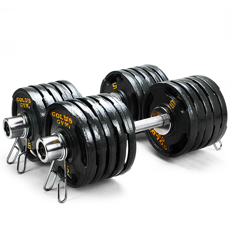 环保足重 烤漆哑铃10 20kg 40 50公斤男士健身房家用健身哑铃套装