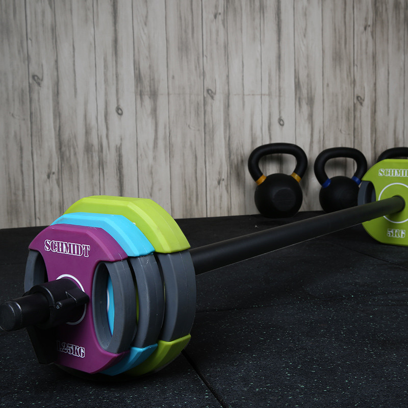 德国schmidt 高端lesmills莱美杠铃女士杠铃套装健身房举重杠铃