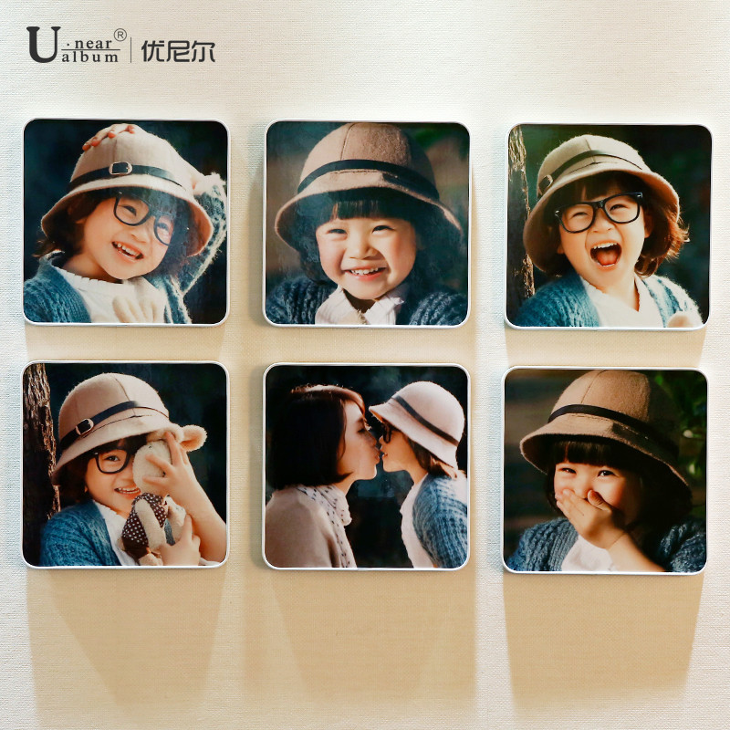 六宫格照片墙简约现代相框墙创意组和儿童房结婚照挂墙相框定制