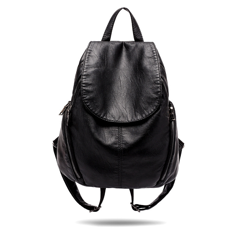 双肩包女包真皮羊皮大容量休闲软皮背包女士旅行包包女