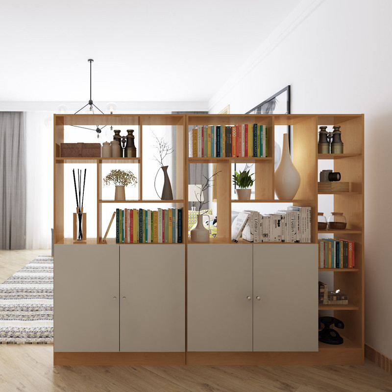 简约现代卧室屏风隔断柜双面客厅玄关鞋柜时尚多层置物架田园屏风