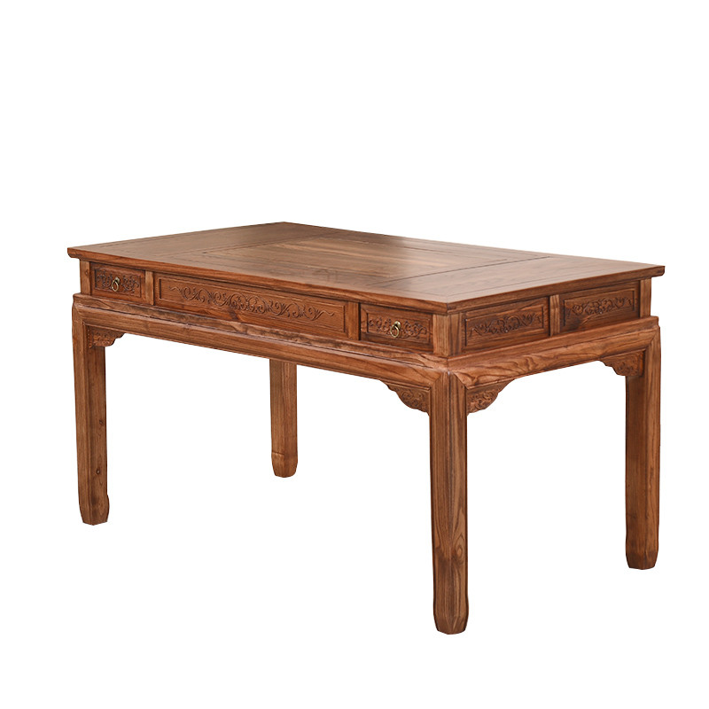 茶桌椅组合实木南榆木中式防古小茶艺桌功夫泡茶桌茶台茶几