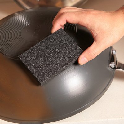 锅底清洁刷厨房用刷洗纳米金刚砂海绵去污渍除垢刷子5片装魔力擦