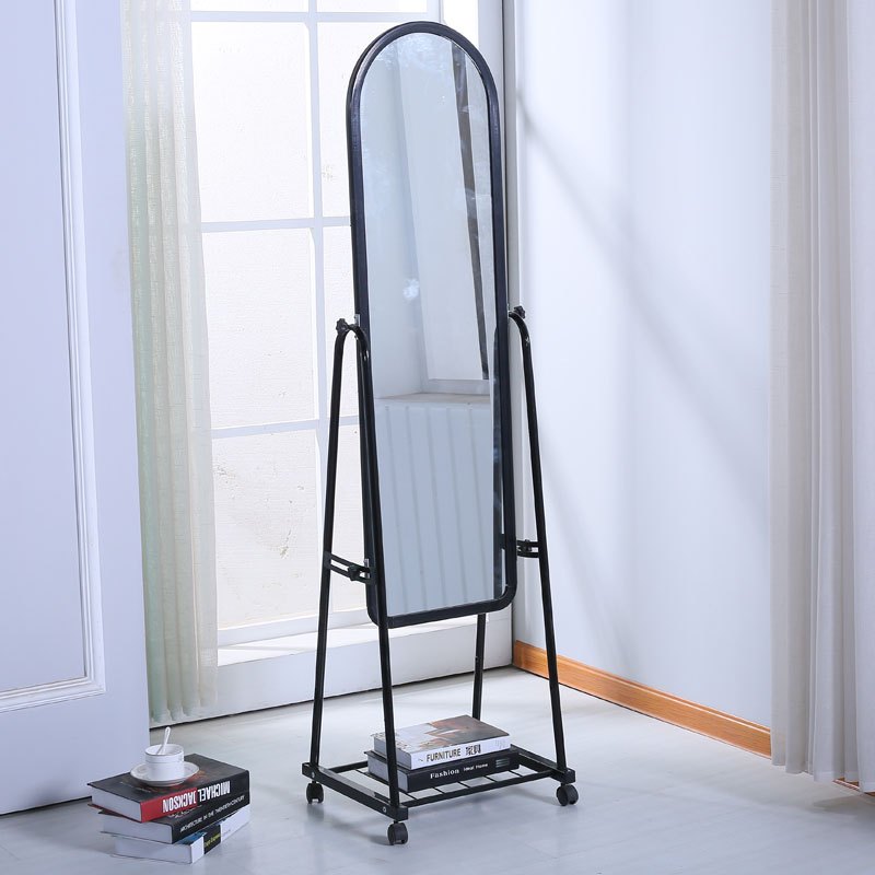 试衣镜移动落地壁挂仪容镜穿衣镜化妆镜浴室支架全身储物镜子