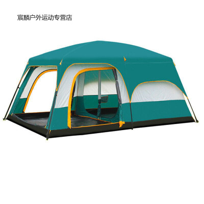 宸麟运动户外户外野营防雨8人10人12人二室一厅多帐篷两房一厅帐篷 cm