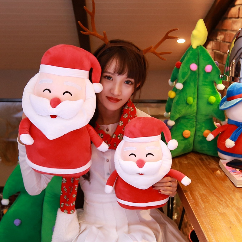 超萌圣诞老人公仔毛绒玩具少女心暖手抱枕插手捂娃娃玩偶女生可爱