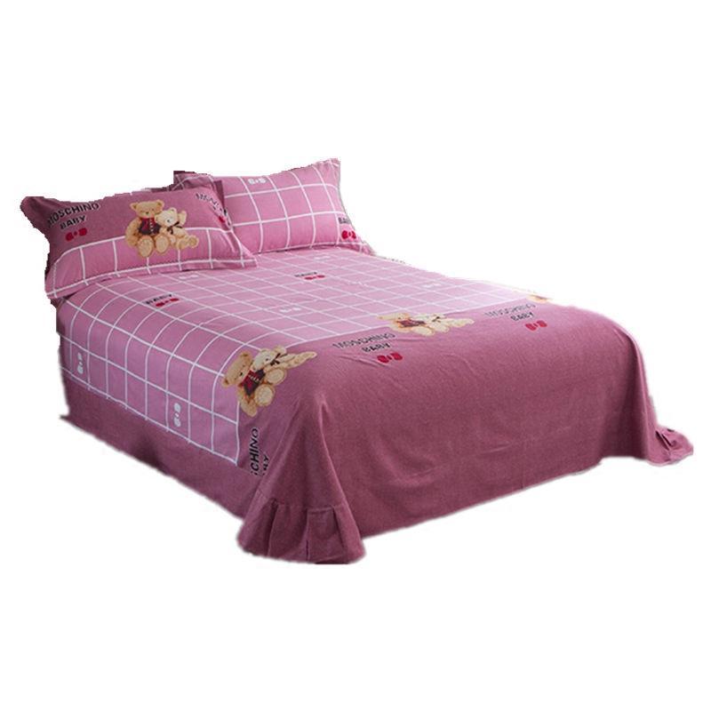 家纺全棉加厚床单单件100%纯棉1.5m1.8米2.0床学生单双人