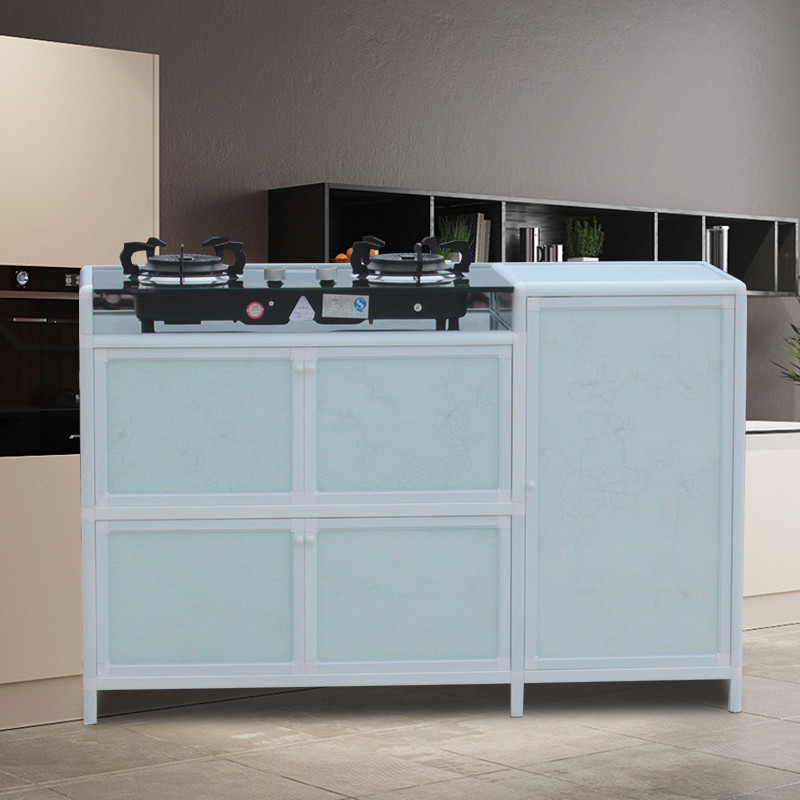 闽威简易煤气灶柜铝合金橱柜碗柜阳台柜厨房灶台柜子餐边储物柜