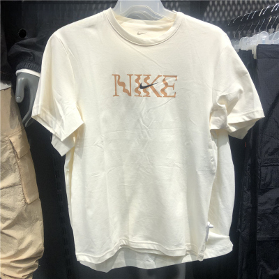 NIKE耐克短袖T恤运动休闲舒适透气针织圆领男装FQ0258-110 D