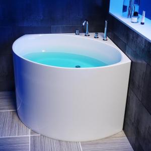 三角浴缸扇形浴盆浴池迷你家用小户型转角卫生间日式独立80cm90龙头款-0.8米拍1.8M0.9米拍1.9M