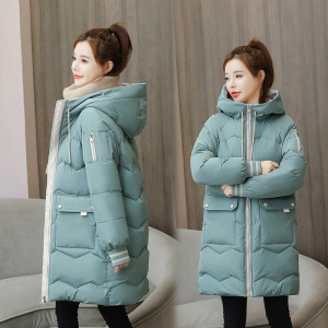 加肥加大码棉服女冬季外套2023新款韩版宽松中长款加厚棉衣面包服