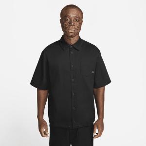 NIKE耐克DX0898-012男款 黑色Club 时尚百搭舒适透气运动短袖休闲衬衫