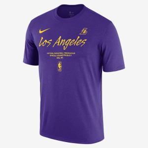 NIKE耐克Los Angeles Lakers Essential 舒适透气运动T恤短袖圆领男款FJ0282-504
