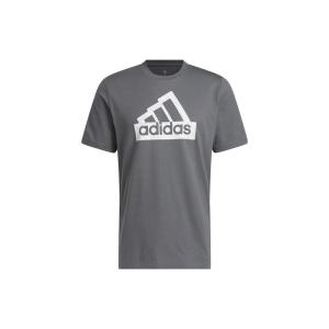 阿迪达斯Adidas M City E Tee 字母Logo印花圆领短袖T恤 男款 深灰 美式复古 正肩 H49666