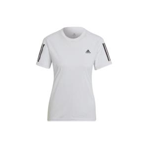 阿迪达斯Adidas Own The Run 印花休闲透气圆领运动短袖 正肩袖T恤 女款 白色 HB9380