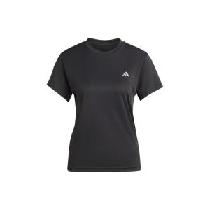 Adidas阿迪达斯 圆领套头舒适短袖T恤 女款 黑色 休闲百搭 舒适透气 轻盈柔顺 HZ0107