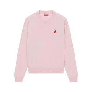 高田贤三(Kenzo)优质羊毛落肩长袖罗纹女士运动卫衣潮流圆领套头