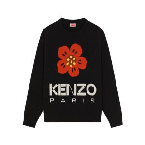 KENZO 高田贤三 新款流行图案印花长袖圆领卫衣 舒适保暖休闲百搭个性潮流毛衣 FD65PU4273LD.-99J