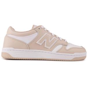 新百伦(New Balance)男款休闲板鞋白色复古皮革拼接运动鞋舒适缓