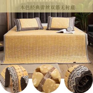 家柏饰(CORATED)麻将席子夏季竹凉席麻将凉席碳化可折叠1.0m1.8米1.2单双人床学生