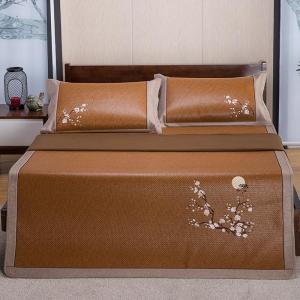 家柏饰(CORATED)藤席凉席三件套1.8m床1.5米席可折叠夏季双人空调软席子
