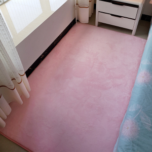 美帮汇床边小地毯ins网红粉色少女心卧室满铺地垫宝宝爬行垫可定制