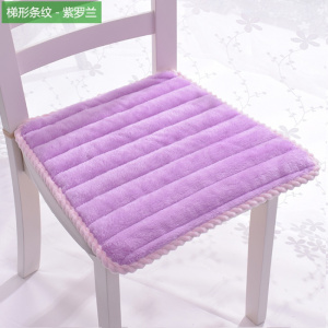 美帮汇毛绒加厚电脑座垫办公椅子垫坐垫餐桌椅垫学生坐垫防滑定做