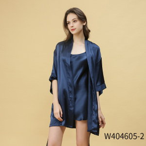 美帮汇真丝睡裙春夏吊带女真丝睡衣桑蚕丝睡袍丝绸舒适两件套