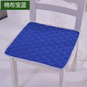 美帮汇四季通用布艺薄款椅垫防滑办公坐垫学生凳垫电脑椅子垫全棉餐椅垫