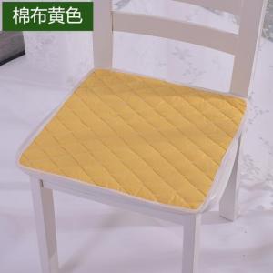 美帮汇四季通用布艺薄款椅垫防滑办公坐垫学生凳垫电脑椅子垫全棉餐椅垫
