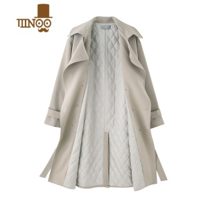 YANXU日系风衣外套男士2023新款设计感小众大衣中长款今年流行