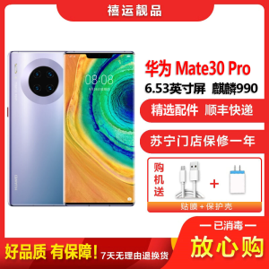 [二手95成新]华为Mate30 Pro 4G 星河银 8G+256G全网通安卓手机6.53英寸屏麒麟990商务4G手机