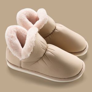 盛世尼曼保暖棉鞋女冬季外穿加厚月子鞋加绒情侣家居包跟棉拖鞋女可爱孕妇鞋