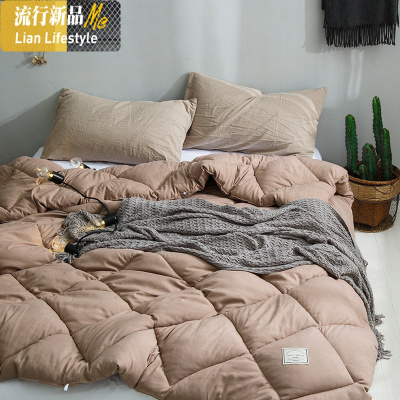 春秋寝室被子冬被窝辈子冬季被窝加厚1.5×2.0被芯轻软蓬松薄舒适 三维工匠