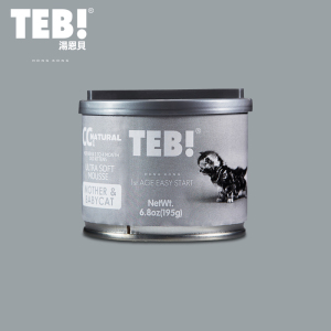 湯恩貝(TEB!)汤恩贝CC系列猫奶糕幼猫罐头母猫孕猫营养慕斯奶昔195g猫咪零食猫狗罐头猫零食*4罐