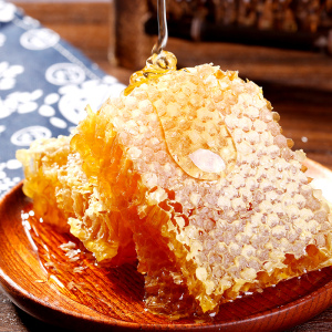 赛卡伊 蜂巢蜜嚼着吃盒装500g百花农家自产土蜂蜜纯正天然老蜜巢蜜块