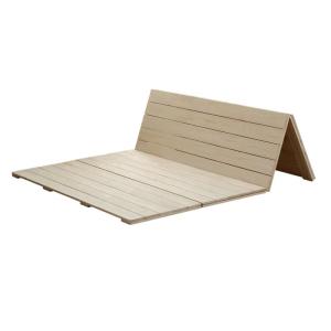 艺可恩硬板折叠实木排骨架床板1.5双人1.8米加宽床架1.2米木板床垫