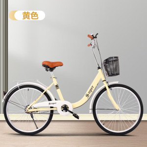 免充气轻便单车男女通用校园自行车20 22 24寸