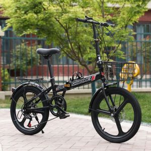 碟刹男女款学生20寸折叠变速自行车轻便便携男式女式儿童