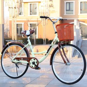 全轴承自行车女通勤轻便单车上班代步普通24寸26校园大学生男