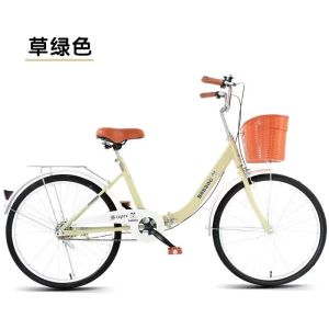 充气实心学生轻便24自行车26通勤单车大学生代步上班男女折叠