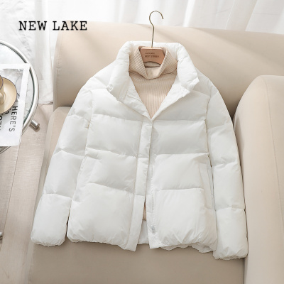 NEW LAKE小个子羽绒棉衣女短款2023冬季新款立领加厚韩版宽松面包服外套
