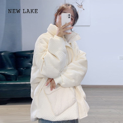 NEW LAKE羽绒服棉服女2023年新款冬季韩版宽松显瘦保暖加厚立领棉袄外套潮