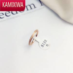 KAMIXIWA戒指女时尚个性ins潮钛钢不掉色网红简约冷淡风食指小众设计指环
